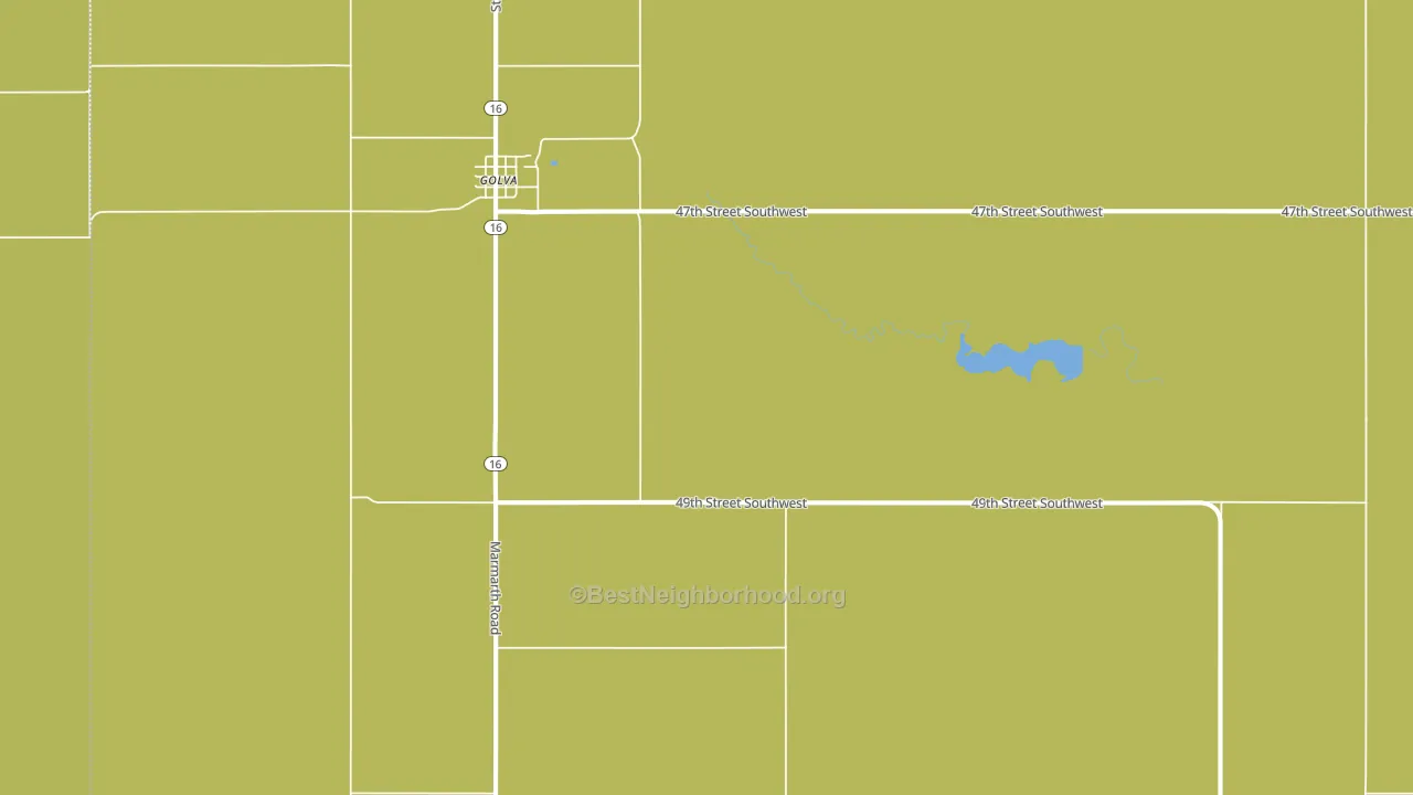 58632, ND block-group voter-turnout map