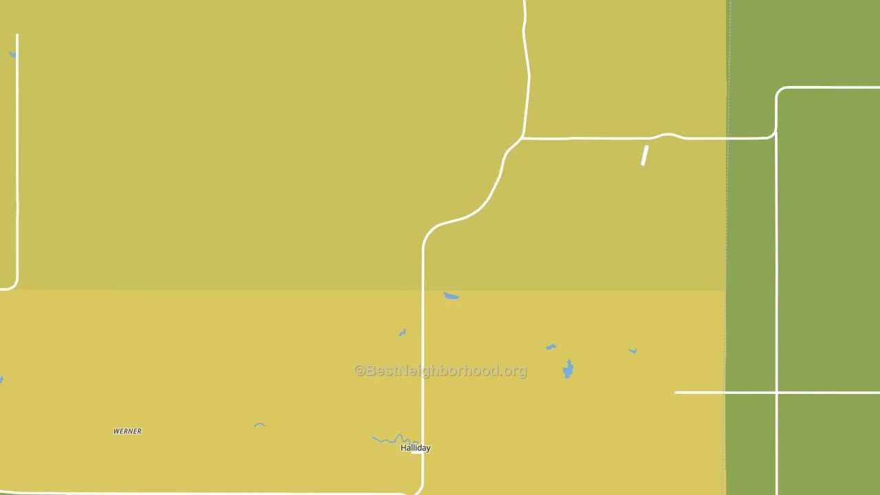 58636, ND block-group voter-turnout map