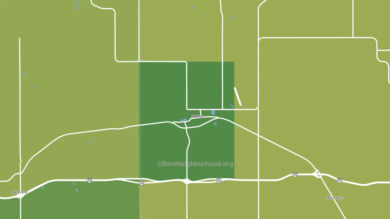 58638, ND block-group voter-turnout map