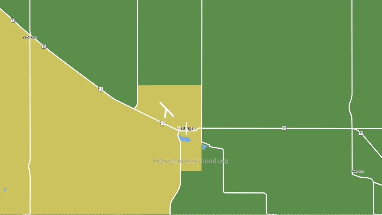 58639, ND block-group voter-turnout map