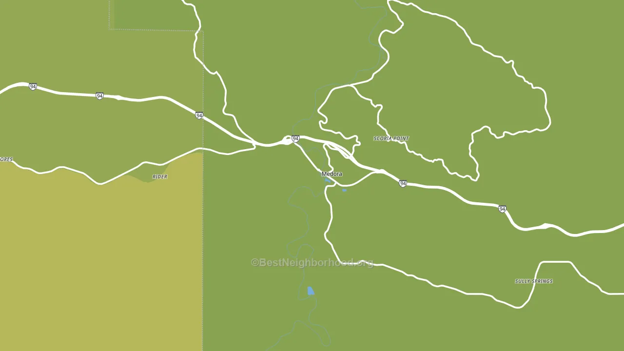 58645, ND block-group voter-turnout map