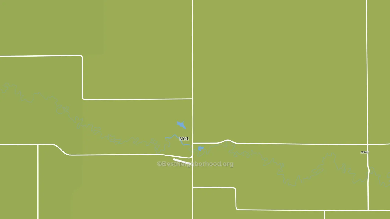 58646, ND block-group voter-turnout map