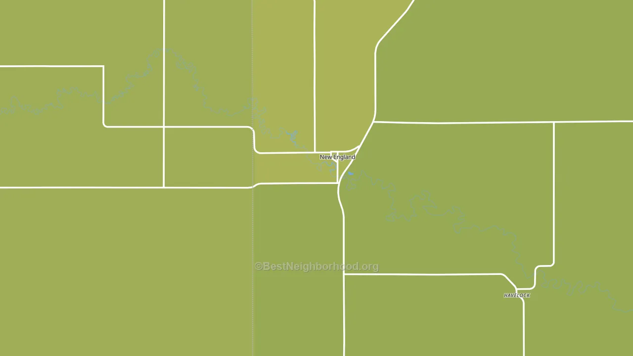 58647, ND block-group voter-turnout map