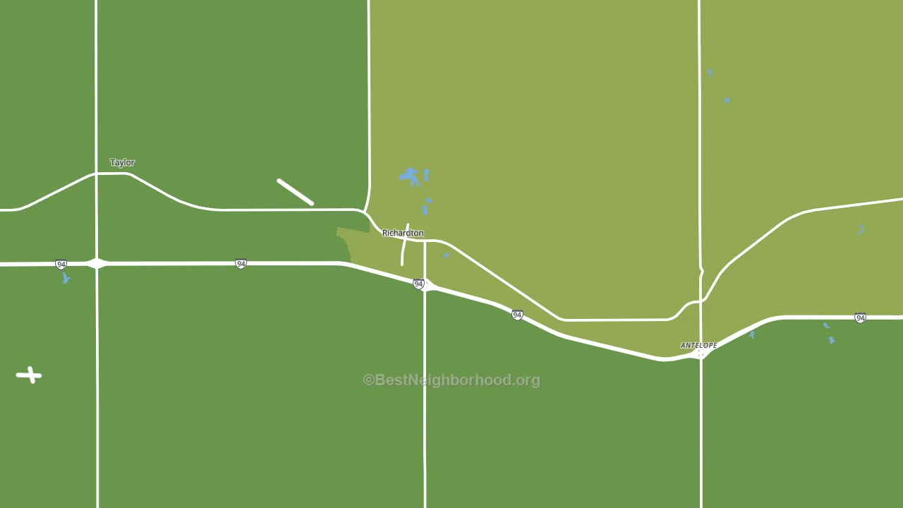 58652, ND block-group voter-turnout map