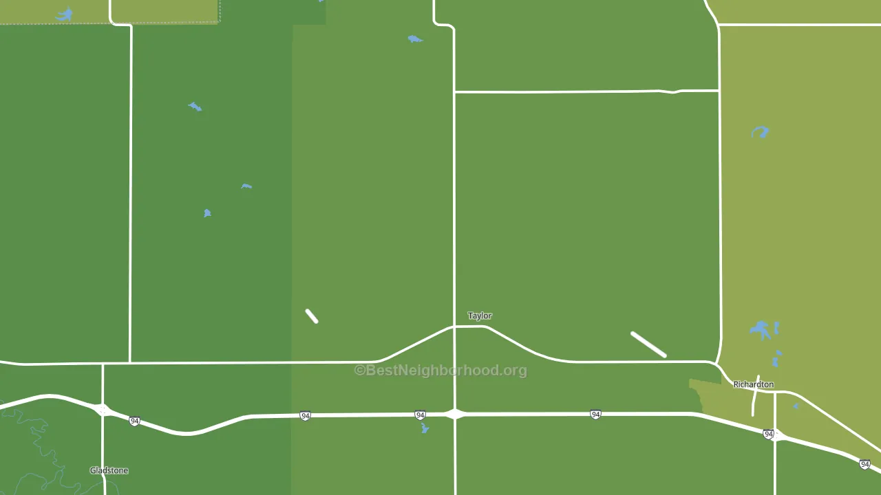 58656, ND block-group voter-turnout map