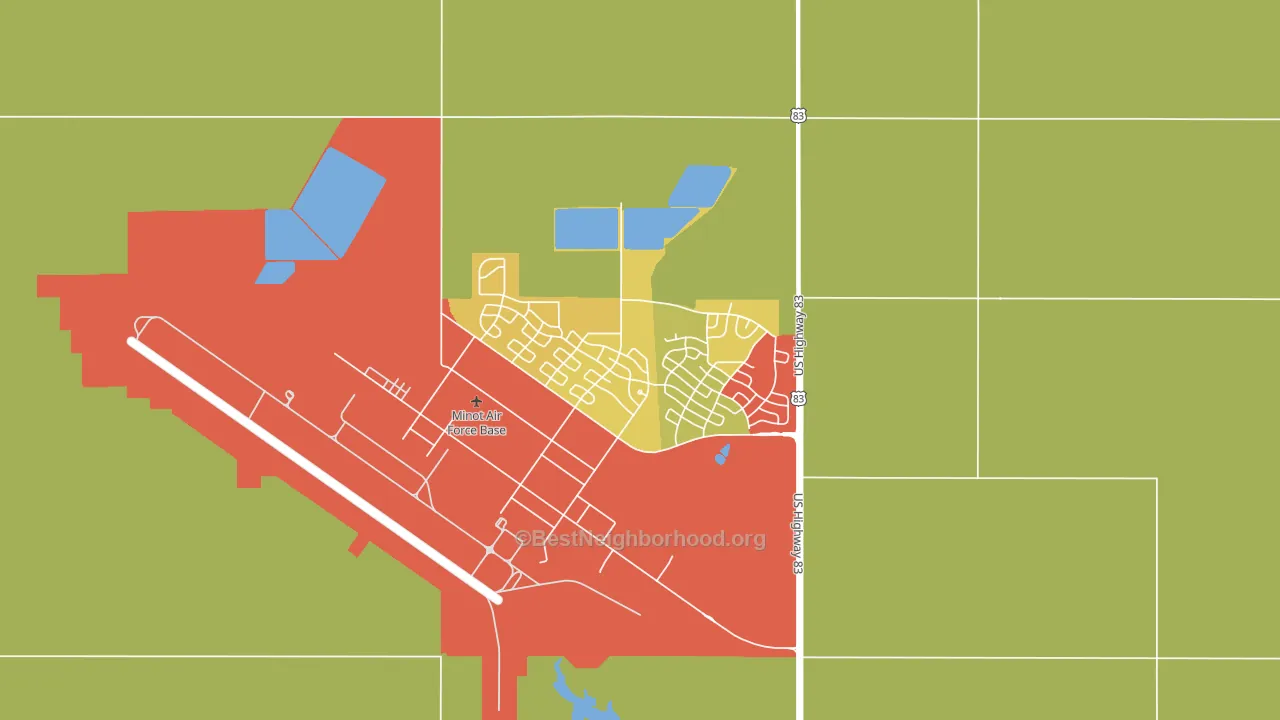 58704, ND block-group voter-turnout map