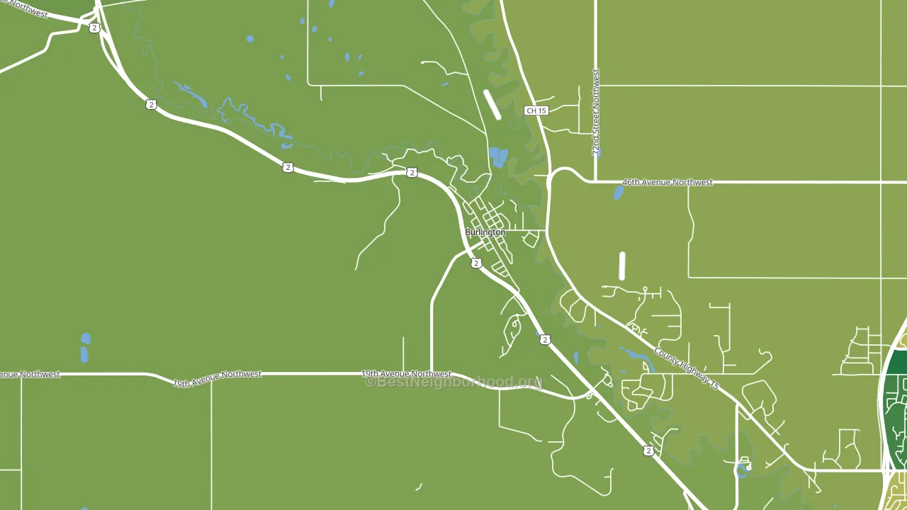 58722, ND block-group voter-turnout map