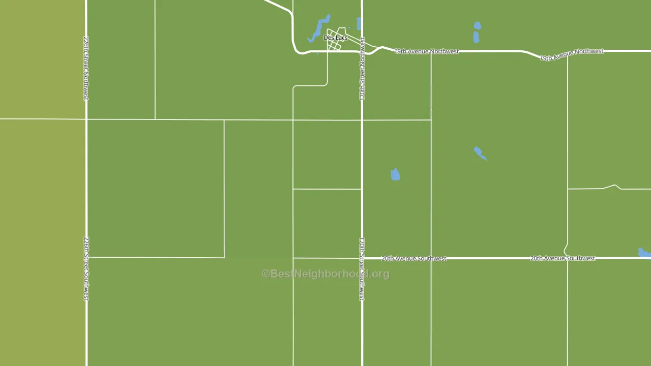 58733, ND block-group voter-turnout map