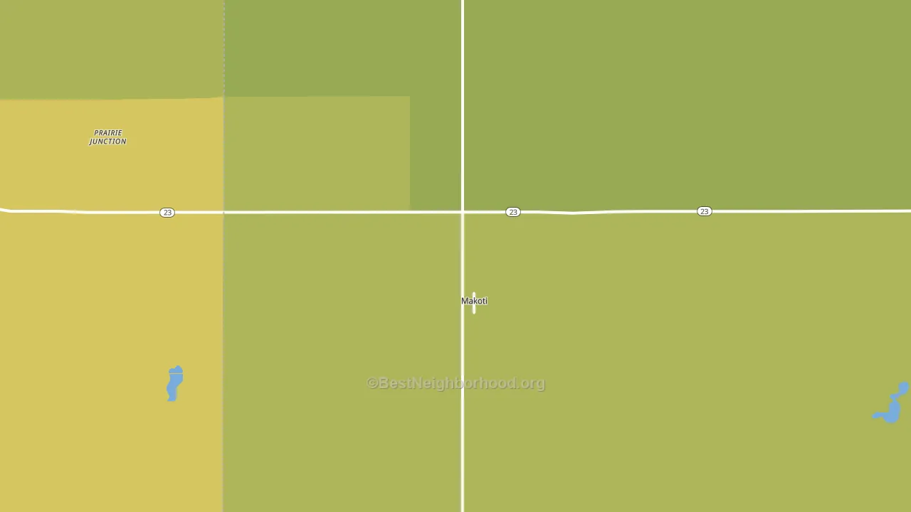 58756, ND block-group voter-turnout map