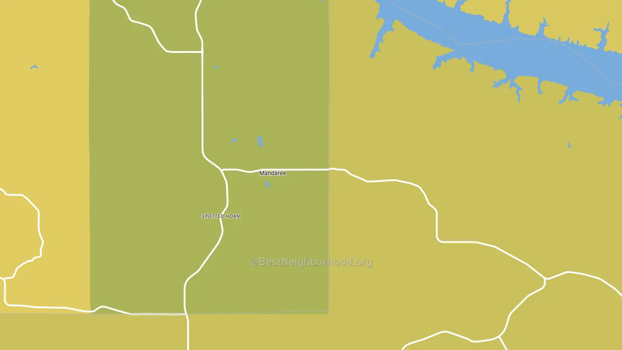 58757, ND block-group voter-turnout map
