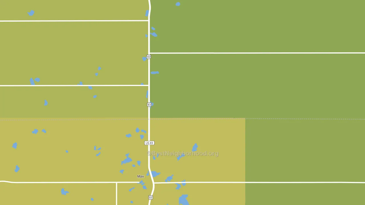 58759, ND block-group voter-turnout map