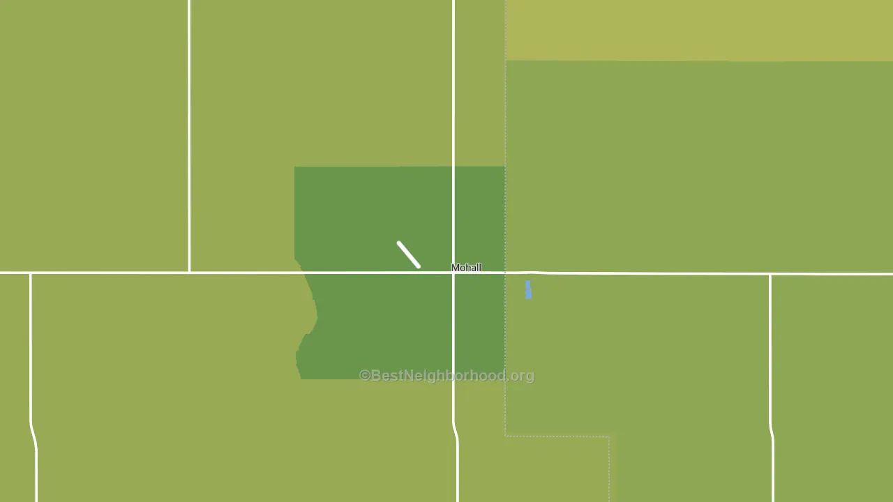 58761, ND block-group voter-turnout map
