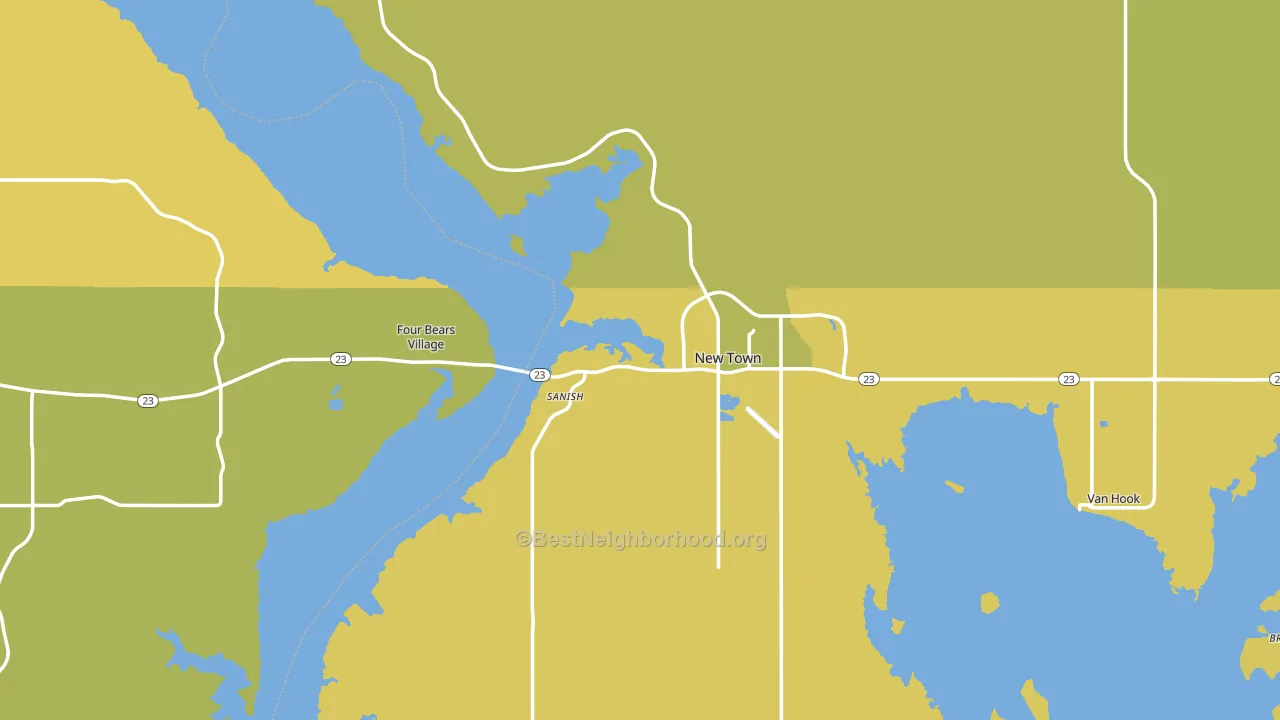 58763, ND block-group voter-turnout map