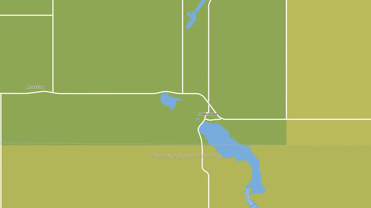 58773, ND block-group voter-turnout map