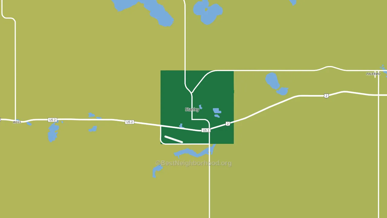 58784, ND block-group voter-turnout map