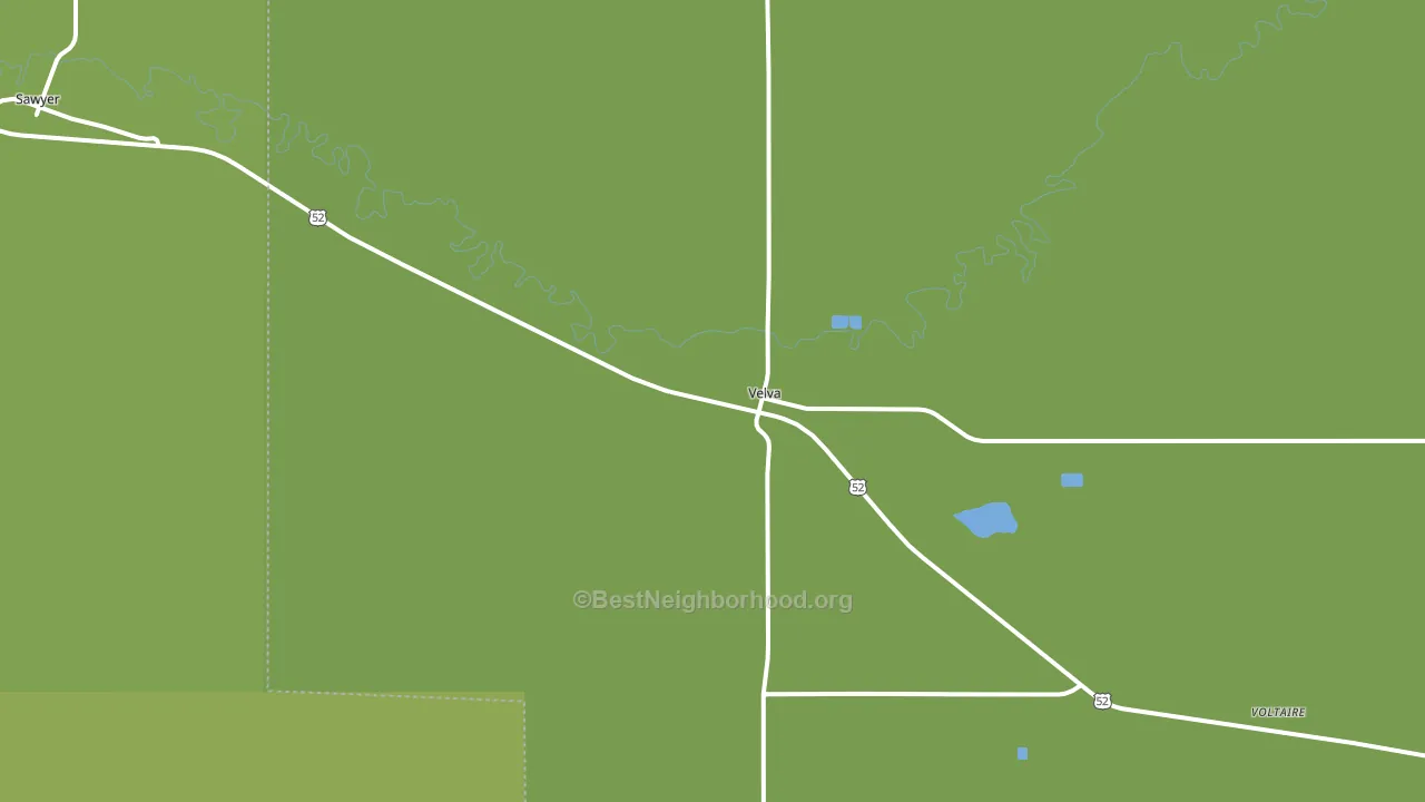 58790, ND block-group voter-turnout map