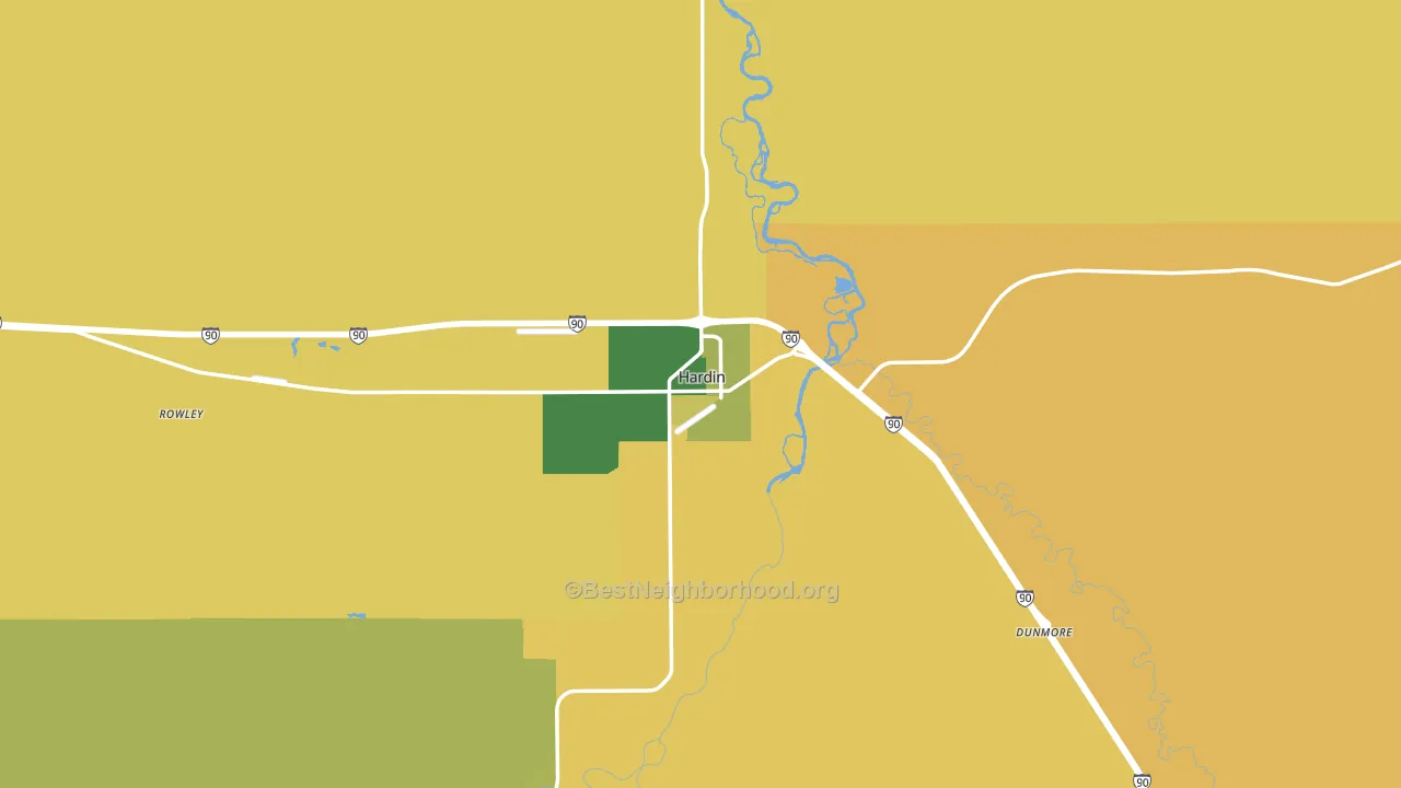 59034, MT block-group voter-turnout map