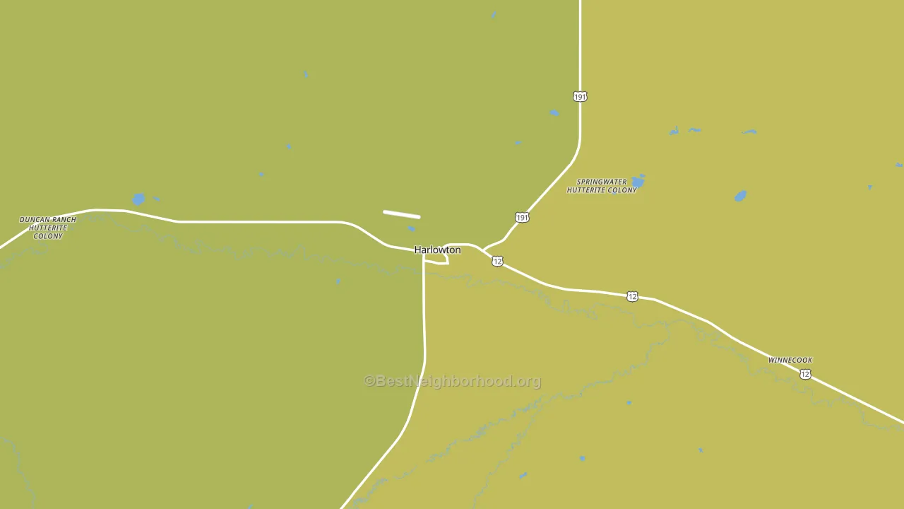 59036, MT block-group voter-turnout map