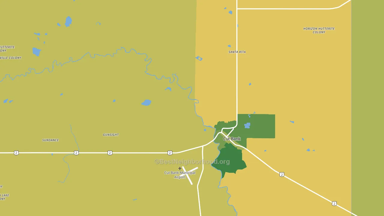 59427, MT block-group voter-turnout map