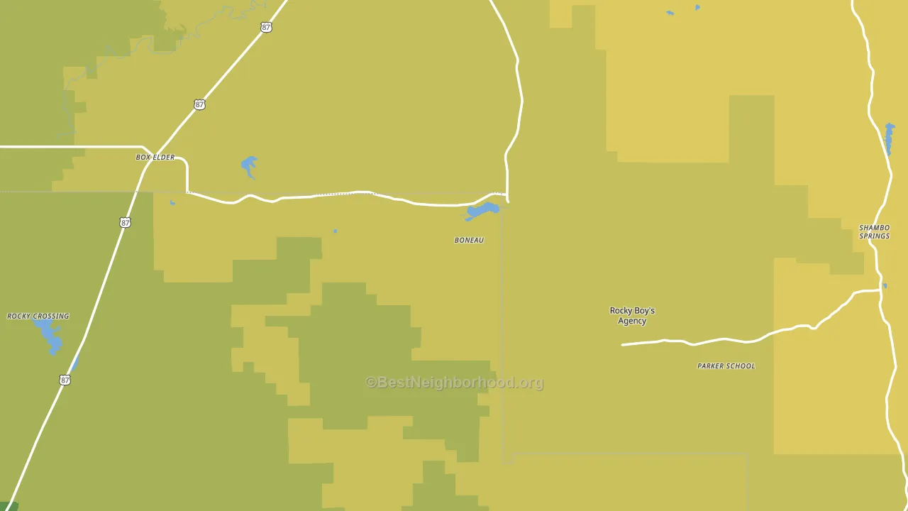 59521, MT block-group voter-turnout map