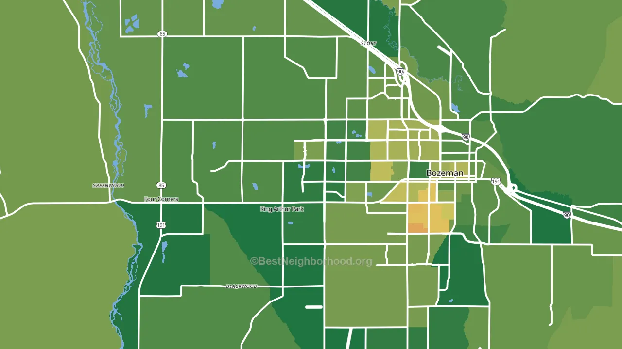 59718, MT block-group voter-turnout map