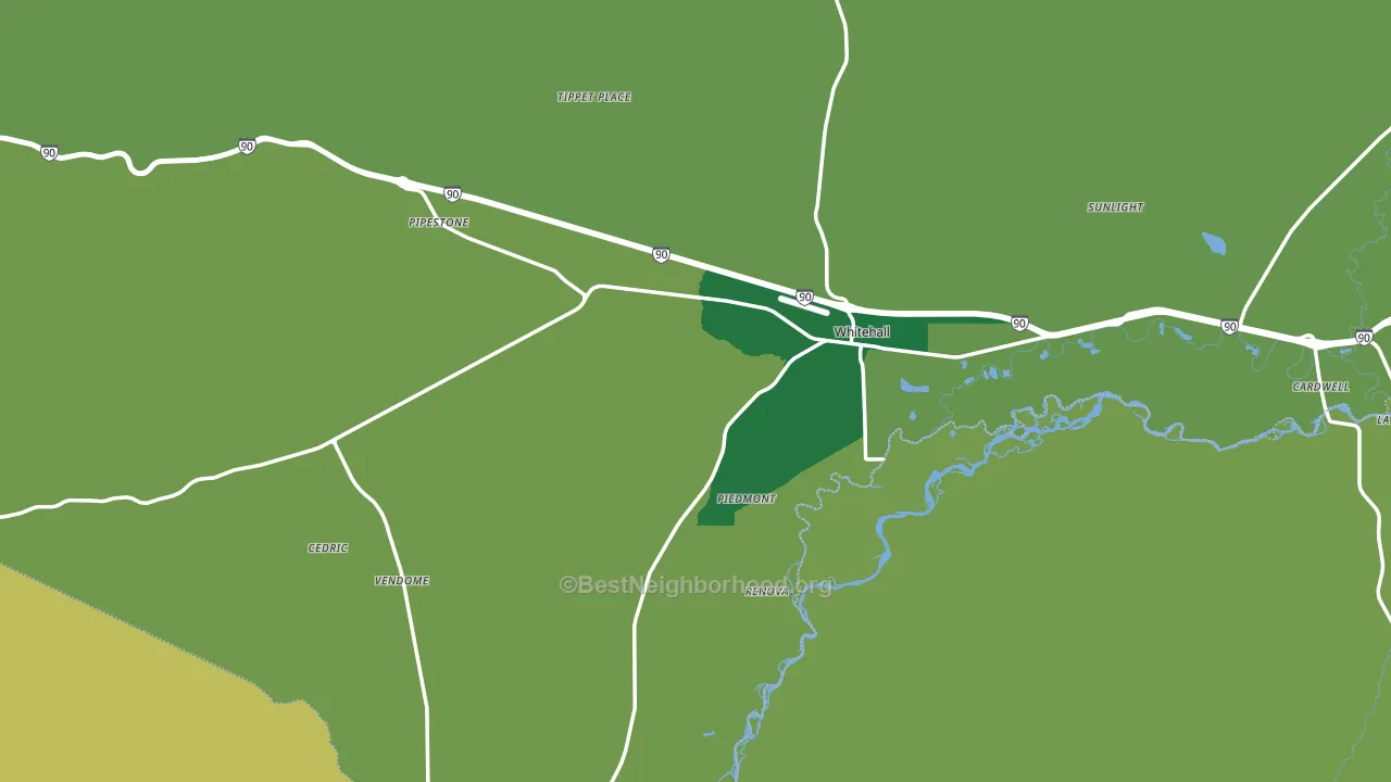 59759, MT block-group voter-turnout map