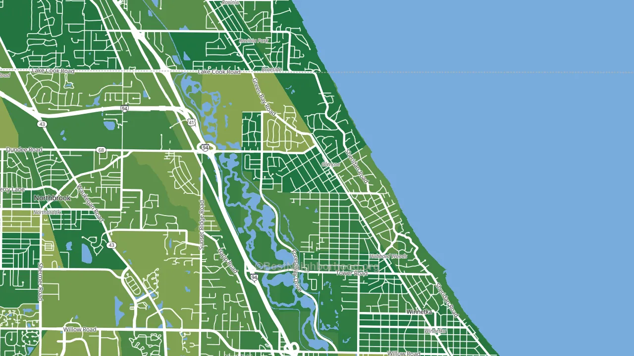 60022, IL block-group voter-turnout map
