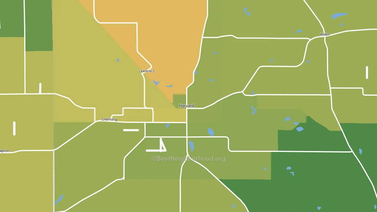 60033, IL block-group voter-turnout map