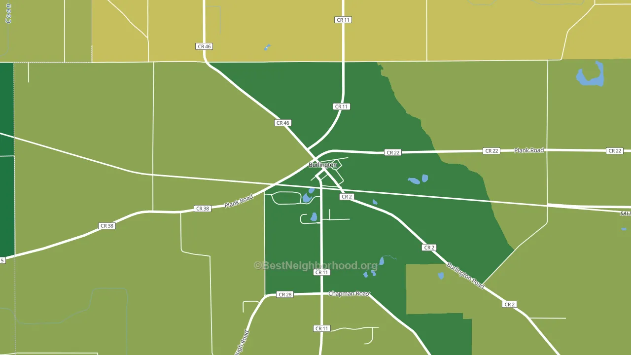 60109, IL block-group voter-turnout map