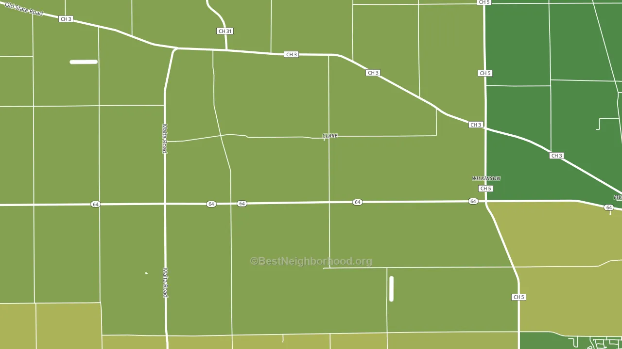 60111, IL block-group voter-turnout map