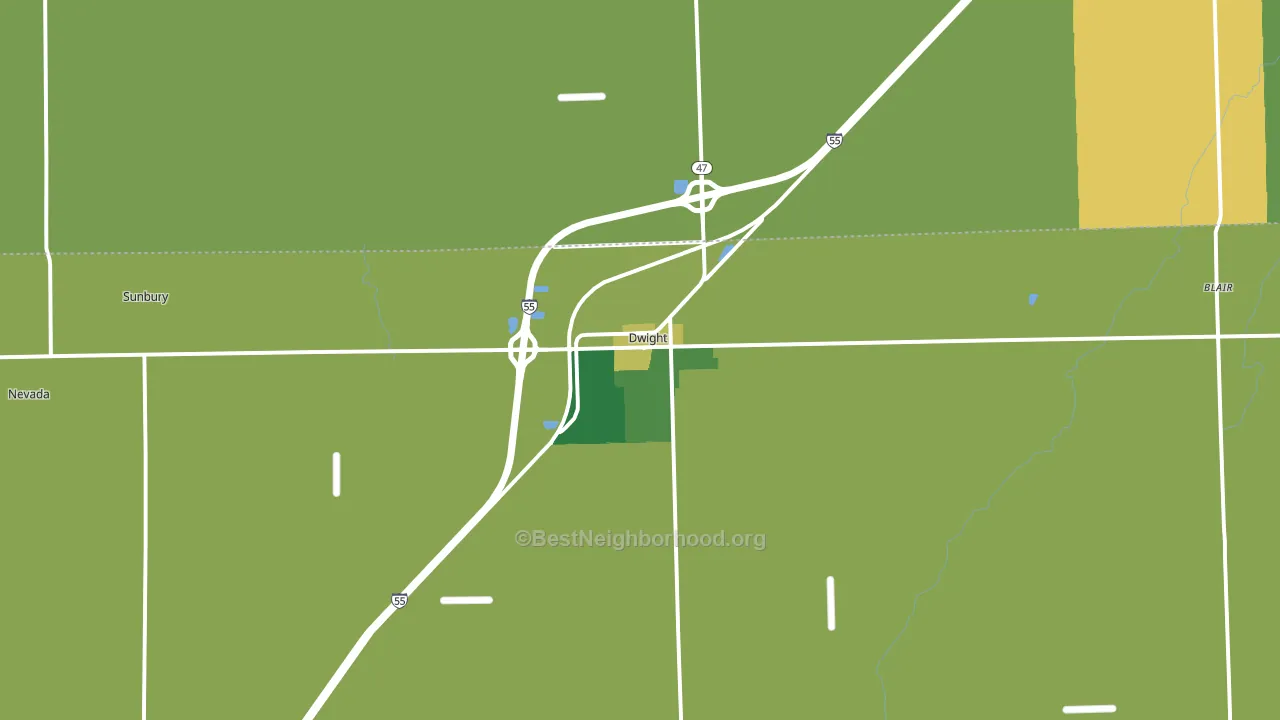 60420, IL block-group voter-turnout map
