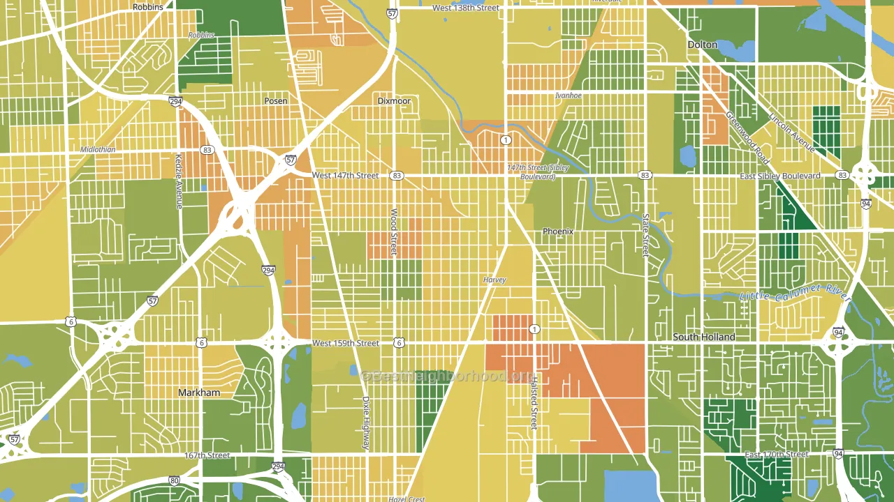 60426, IL block-group voter-turnout map