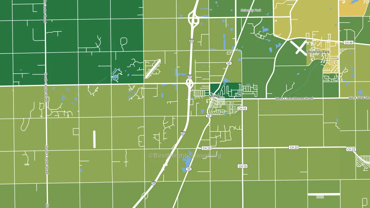 60449, IL block-group voter-turnout map