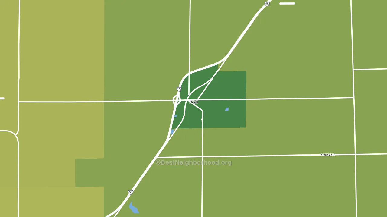 60460, IL block-group voter-turnout map