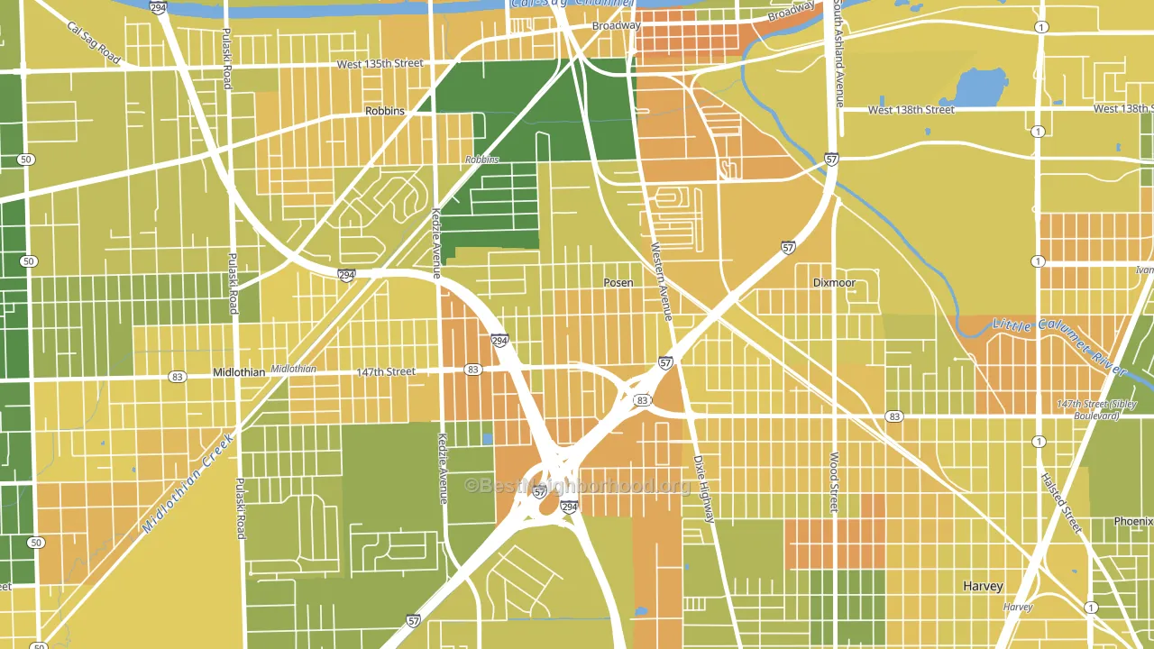 60469, IL block-group voter-turnout map