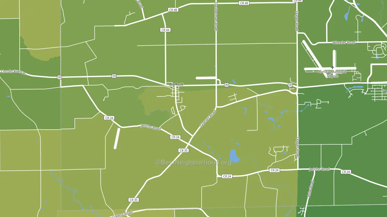 60511, IL block-group voter-turnout map