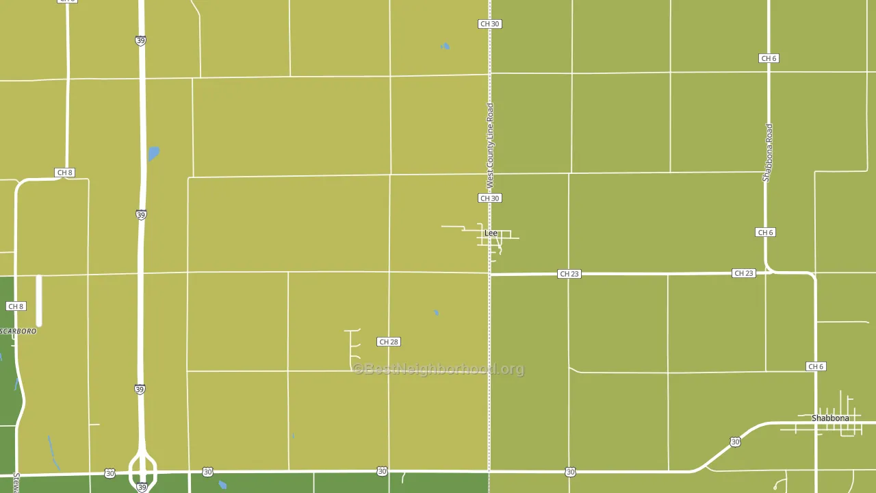60530, IL block-group voter-turnout map