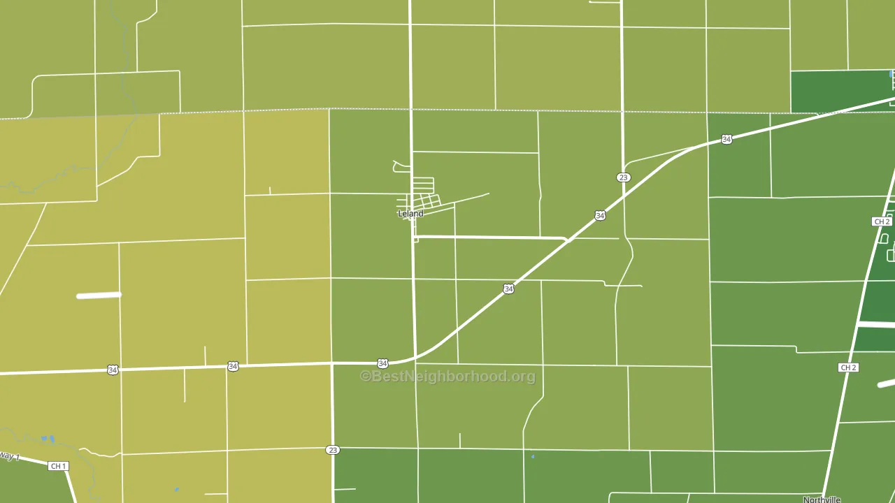60531, IL block-group voter-turnout map