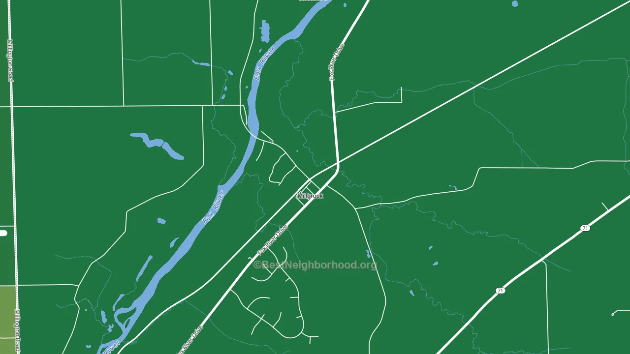 60536, IL block-group voter-turnout map
