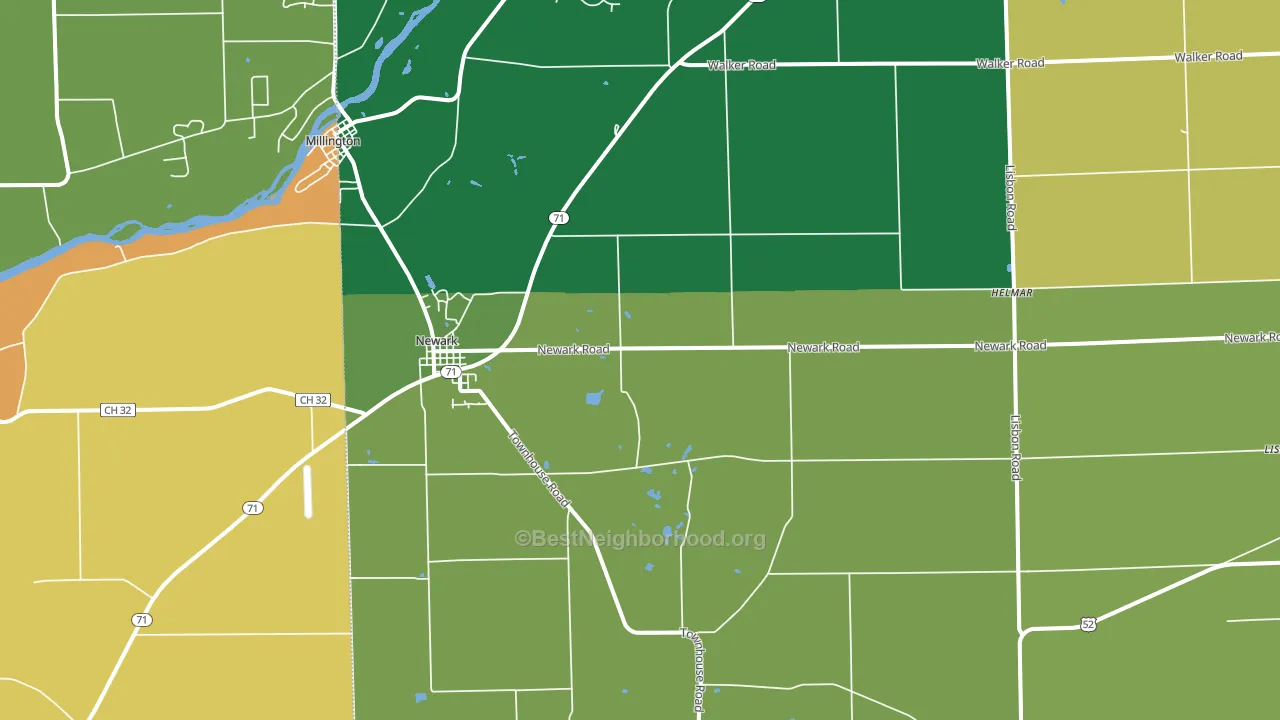 60541, IL block-group voter-turnout map