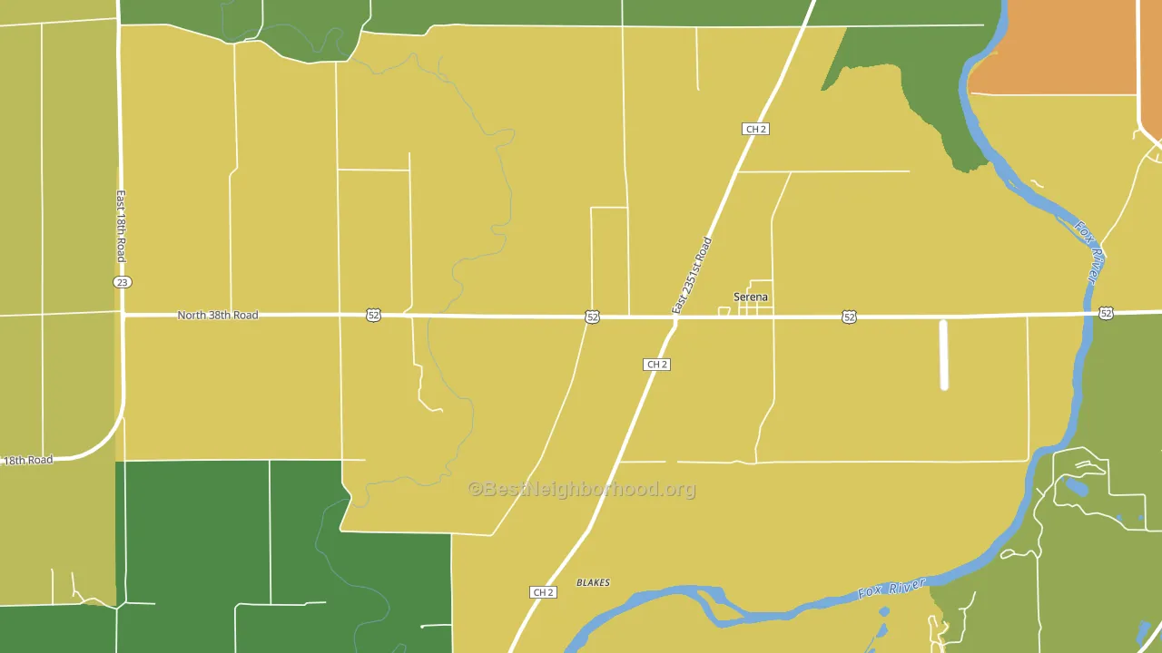60549, IL block-group voter-turnout map