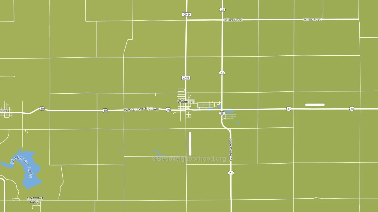 60556, IL block-group voter-turnout map