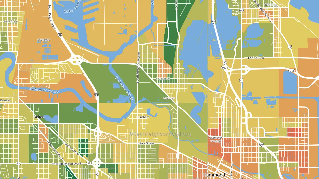 60633, IL block-group voter-turnout map