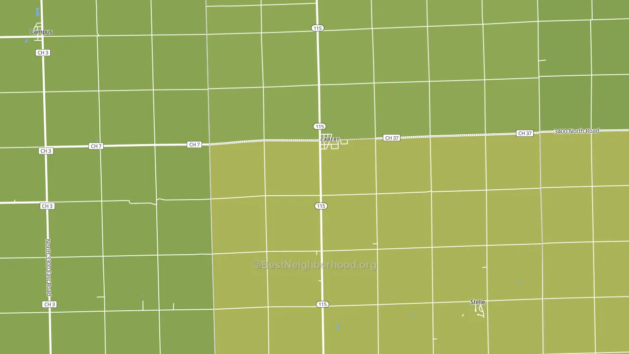 60919, IL block-group voter-turnout map