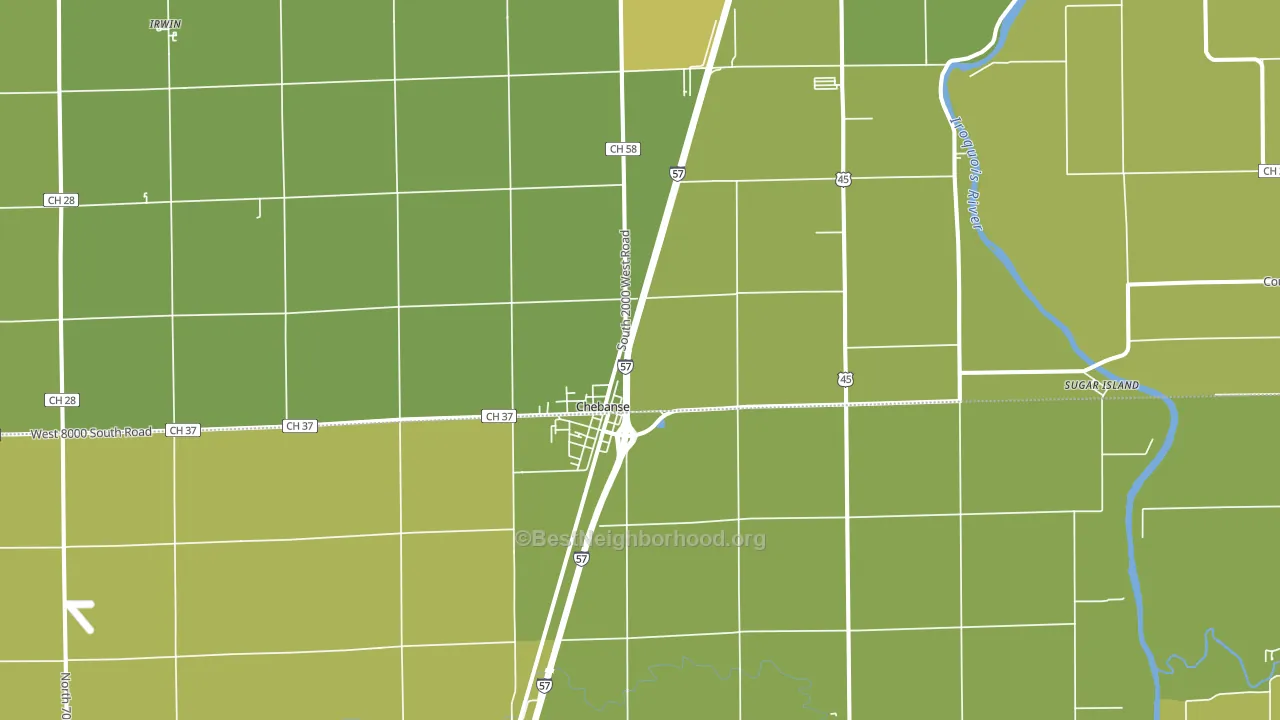 60922, IL block-group voter-turnout map