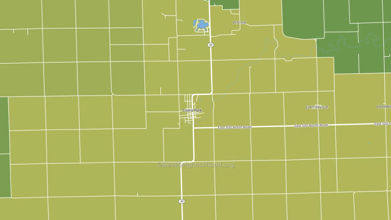 60924, IL block-group voter-turnout map