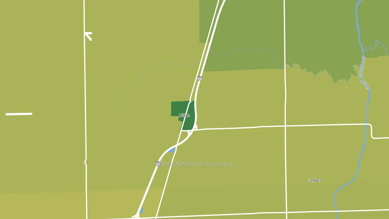 60927, IL block-group voter-turnout map