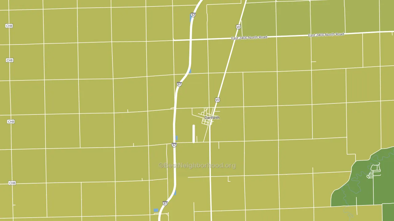 60930, IL block-group voter-turnout map