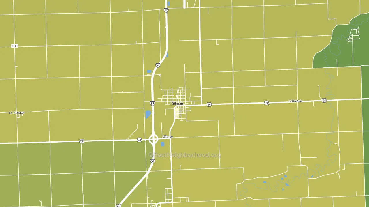 60938, IL block-group voter-turnout map