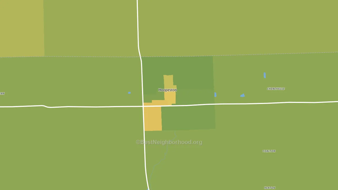 60942, IL block-group voter-turnout map